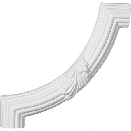 Ekena Millwork 8 7/8"W x 8 7/8"H Reeded Acanthus Leaf Panel Moulding Corner (matches moulding PML01X01AC) PML08X08AC